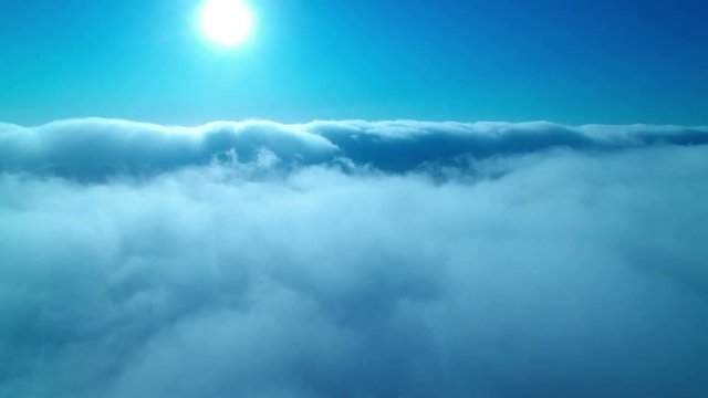 Clouds Aerial 06 Time Lapse marine layer at low altitude