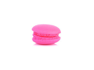 Macaroons on white background