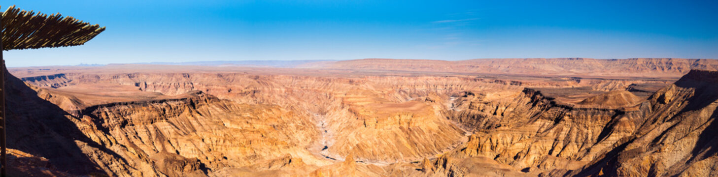 Fish River Canyon in Namibia panorama view
