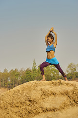 Girl doing yoga