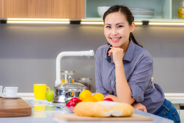 Woman in the kitchen