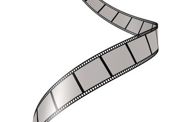 Isolated film with white background
