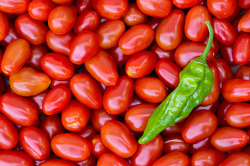 Grape tomatoes with pepper