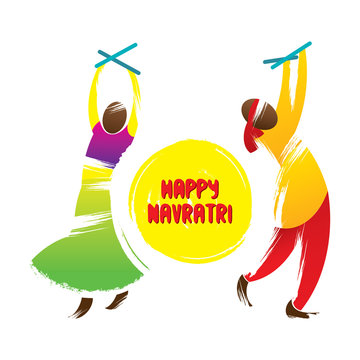 happy navrati festival celebration greeting