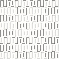 seamless monochrome maze geometric pattern.