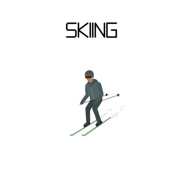 skiing. extreme sport