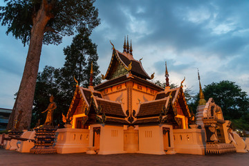 Fototapeta na wymiar The City Pillar of Chiang Mai