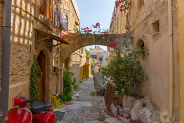 Straße in Rhodos, Griechische Insel