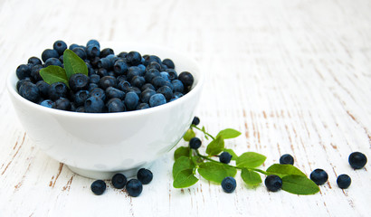 Bowl with Blueberries