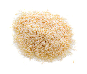 sesame  on white background
