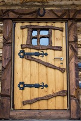 Fantasy wooden door