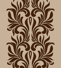 Seamless brown pattern. Element for design. Vintage style.