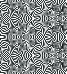 Obraz premium Vector Illustration.Seamless White and Black Spirals Pattern. Monochrome Geometric Abstract Background. Suitable for textile, fabric, packaging and web design.