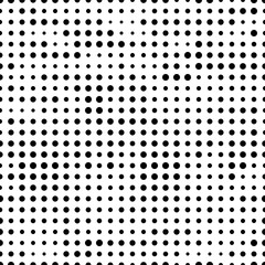 Seamless abstract pattern. Black dots on white background