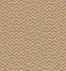 seamless gold colored vector pattern of striped rhombuses.