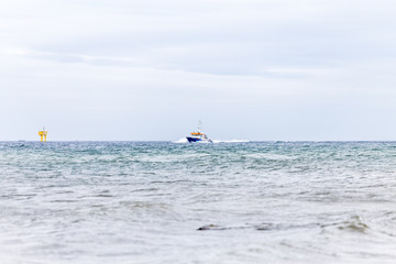 Polizeiboot auf der Ostsee