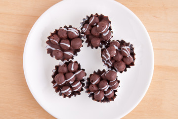 Chocolate on table