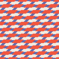 seamless colorful vector pattern of horizontal rhombuses.