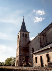 Fototapeta na wymiar Kirche in Crehange