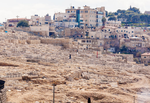 Ancient Cemetery at Olives Mountain, Jerusalem
