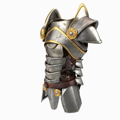 armor 3d illustration isolated