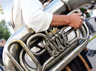Performance of the brass band
