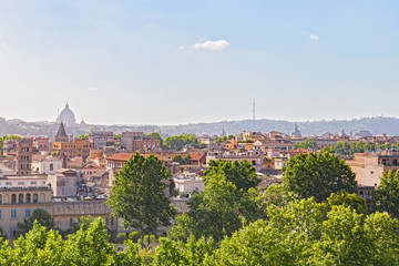 Fototapeta na wymiar Panorama of Rome, Italy