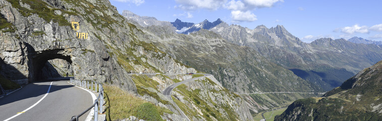 The road to Susten pass on the Swiss alps © fotoember