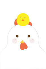 年賀状　はがきテンプレート　酉年