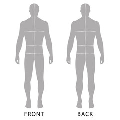 Man's template figure