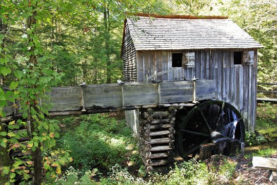 Old saw mill in the Appalachian Mountains