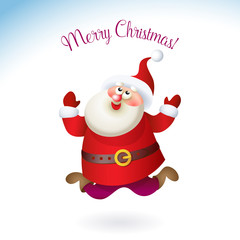 Happy New Year 2017 banner with Santa Claus