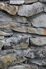 Fragment of a wall from a chipped stone