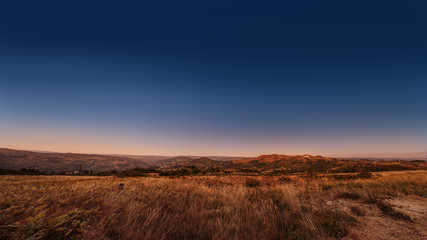 Paranoramic view over the hills
