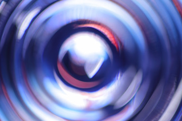 Blue defocused concentric circles