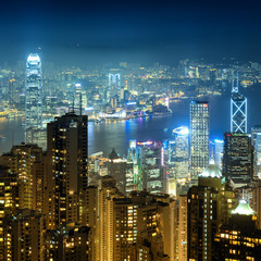 Hong Kong City : Night time.