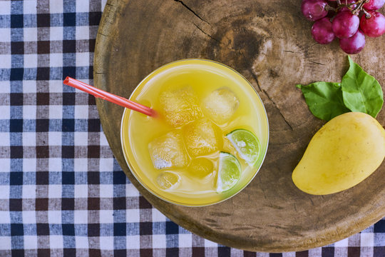 Fresh mango cocktail.