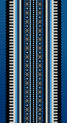 A Blue Middle Eastern Traditional Carpet Fabric Texture