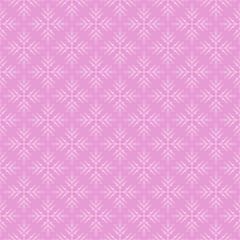 Seamless pattern with snowflake