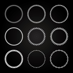 Collection of  different styles of Circle Frame and border