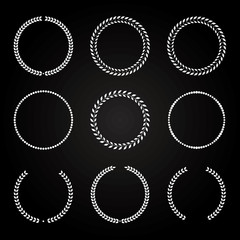 Collection of  different styles of Laurel Wreath