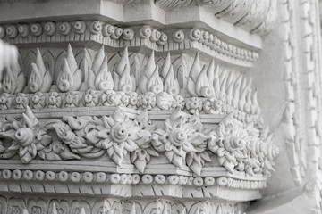 Thailand traditional style carved plaster