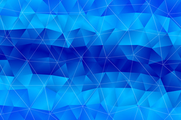 Abstract polygonal background. Triangular low poly style gradient illustration. Blue Abstract Background