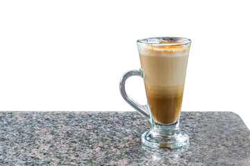 Coffee cup on marble