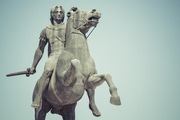 Statue of Alexander the Great in Thessaloniki, Makedonia, Greece