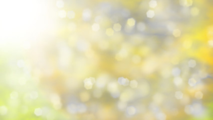 cool and colorful hexagon bokeh effect background 