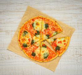 Sliced Italian Fast Food Pizza