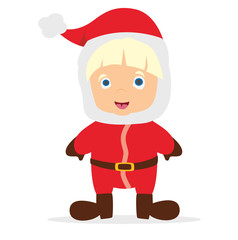 Kind in Weihnachtsmann Kleidung - Santa Baby