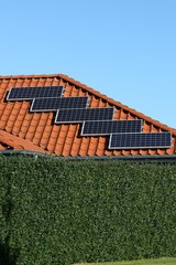 roof with solar panels