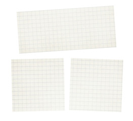 Set of squared light grey, white copybook, notebook paper texture - 122175171